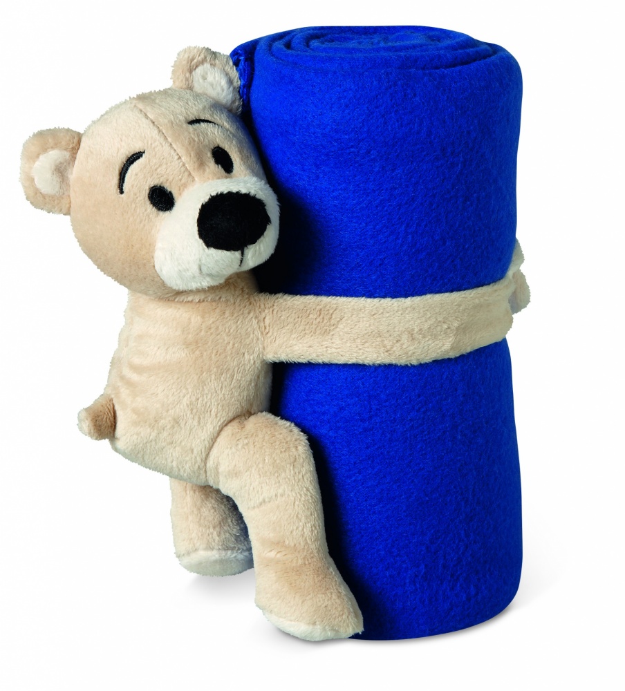 Logotrade promotional merchandise picture of: Fleece blanket with bear