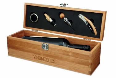 Logo trade corporate gift photo of: Wine set in bamboo box