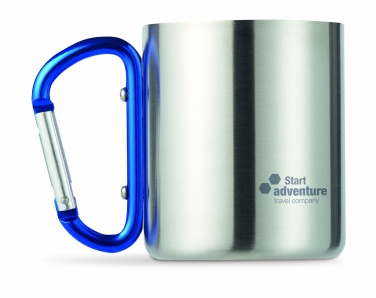 Logotrade promotional giveaway image of: Metal mug & carabiner handle