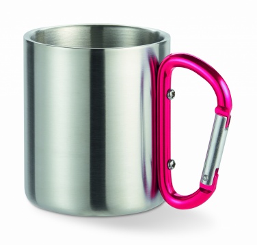 Logotrade advertising product picture of: Metal mug & carabiner handle