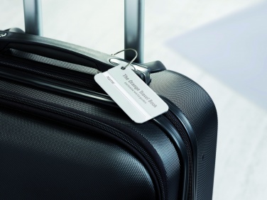 Logo trade corporate gifts image of: Aluminium luggage tag