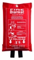 Fire blanket in pouch 100x95cm, Red