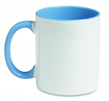 Logo trade promotional giveaways image of: Coloured sublimation mug