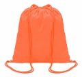 100gr/m² cotton drawstring bag, Orange