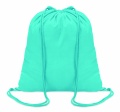 100gr/m² cotton drawstring bag, Turquoise