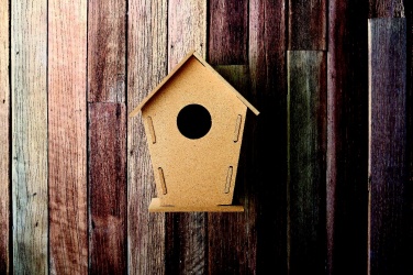 Logo trade promotional product photo of: Wooden bird house