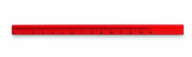 Logo trade promotional product photo of: Carpenters pencil with ruler