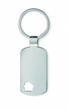 Logo trade advertising product photo of: Key ring with house detail Jelgava