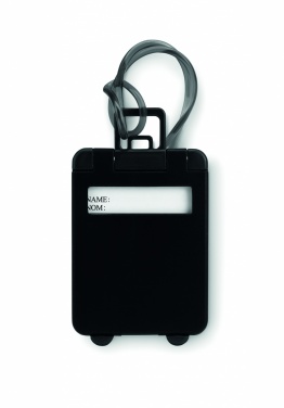 Logo trade advertising products image of: Luggage tags plastic