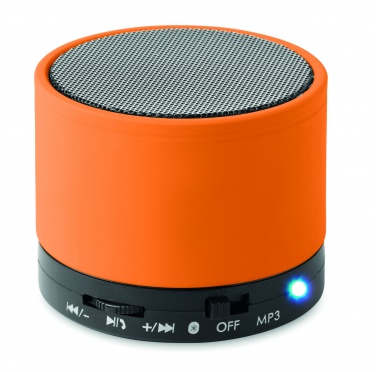 Logotrade promotional item image of: Round wireless speaker