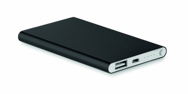 Logo trade corporate gift photo of: Flat power bank 4000 mAh