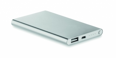 Logotrade promotional merchandise image of: Flat power bank 4000 mAh