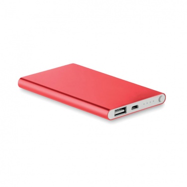 Logotrade advertising product picture of: Flat power bank 4000 mAh