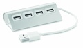 4 port USB hub, Matt Silver