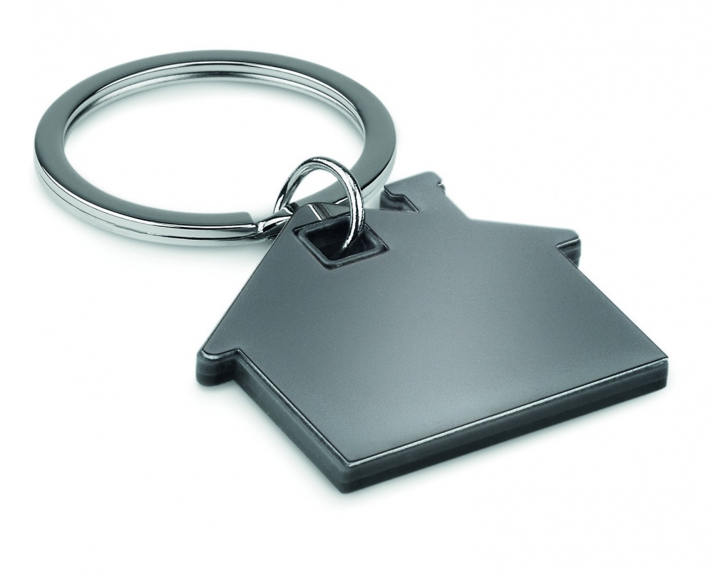 Logotrade promotional merchandise picture of: House shape plastic key ring