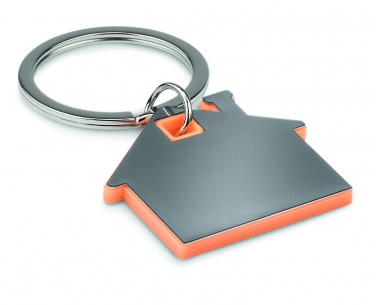 Logotrade business gift image of: House shape plastic key ring Rezekne