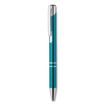 Logo trade corporate gifts picture of: Push button aluminium pen