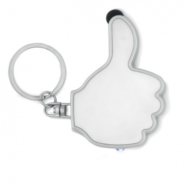 Logo trade promotional items image of: Thumbs up led light w/key ring Valmiera