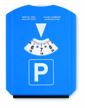 Logo trade promotional merchandise photo of: Ice scraper in parking card