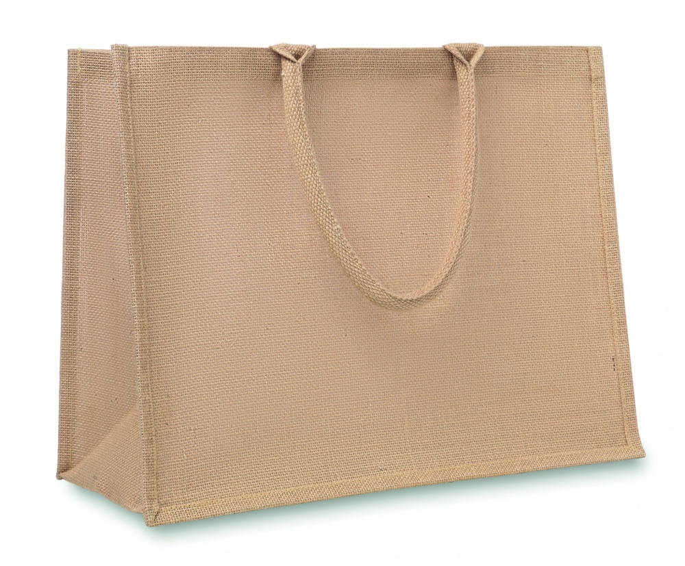 Logo trade promotional merchandise picture of: Jute shopping bag