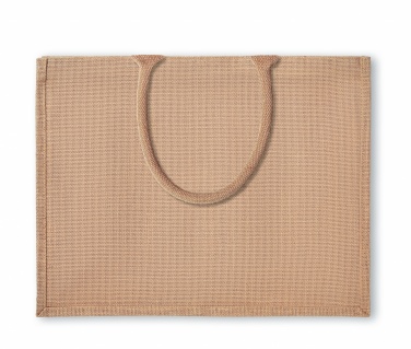 Logo trade business gifts image of: Jute shopping bag