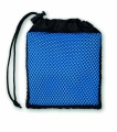 Sports towel with pouch, Royal Blue