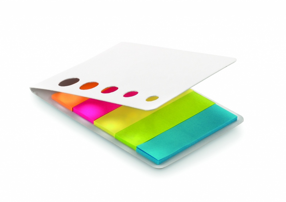 Logo trade advertising products image of: Page markers pad