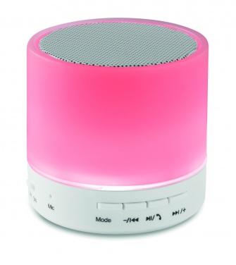 Logotrade promotional gift picture of: Round wireless speaker LED