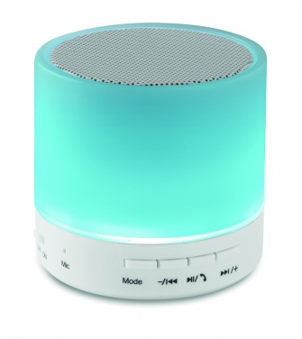 Logotrade corporate gift picture of: Round wireless speaker LED