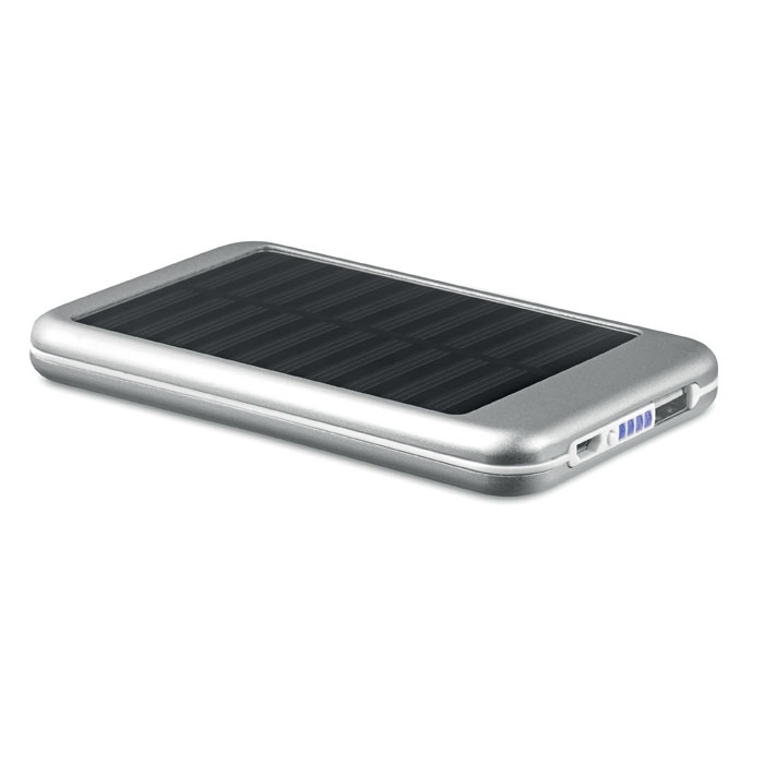 Logo trade promotional gifts image of: 4000 mAH solar powerbank