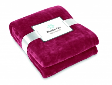 Logo trade corporate gifts picture of: Blanket flannel