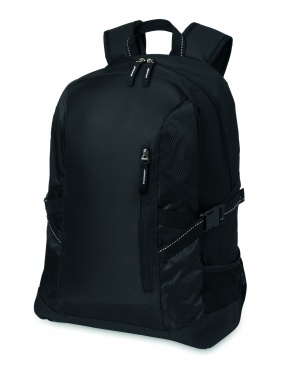 Logo trade corporate gifts image of: Polyester laptop backpack