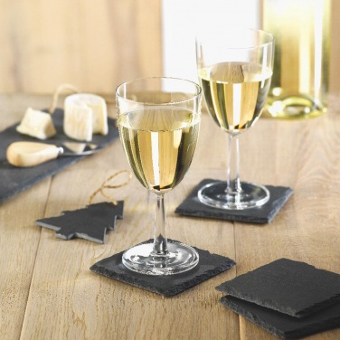 Logo trade advertising products picture of: Slate coasters with EVA bottom