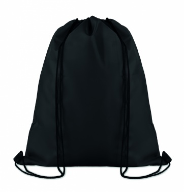 Logo trade advertising products image of: 210D Polyester drawstring bag