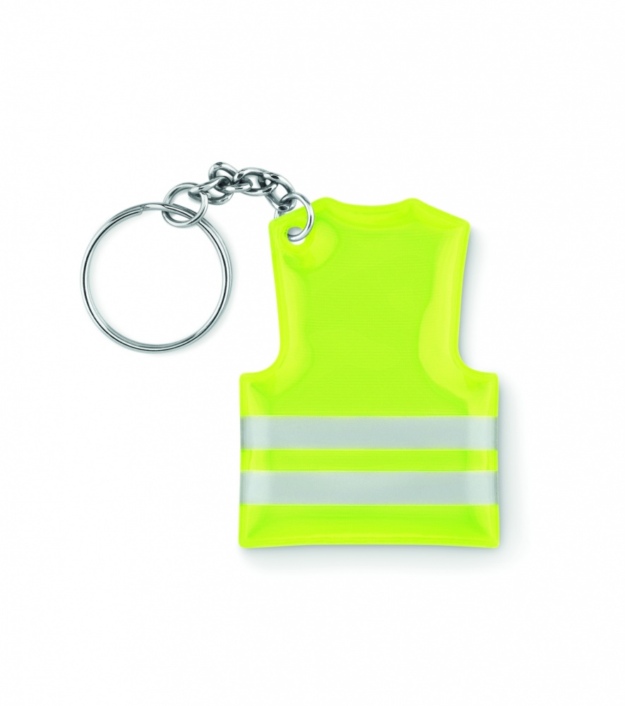 Logotrade promotional product image of: Key ring with reflecting vest Jekabpils