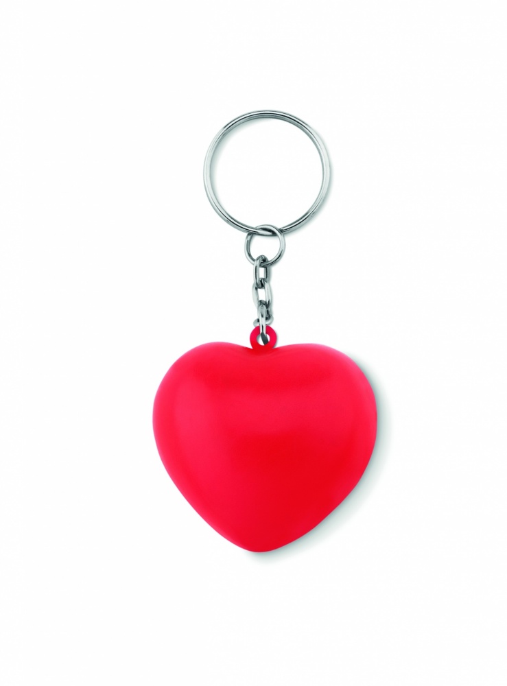 Logo trade promotional product photo of: Key ring with PU heart Ogre