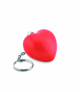 Logotrade advertising products photo of: Key ring with PU heart Ogre