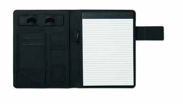 Logo trade promotional merchandise picture of: A5 folder with power bank