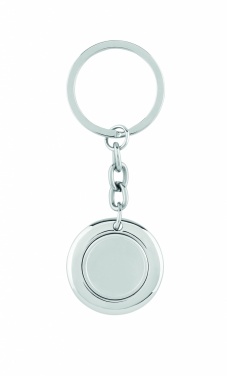 Logo trade promotional giveaways image of: Key ring with token Cēsis