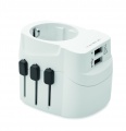 PRO Light 2x USB. 3-pole, White