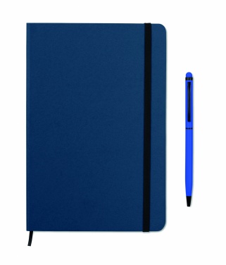 Logo trade advertising products image of: A5 notebook w/stylus 72 lined