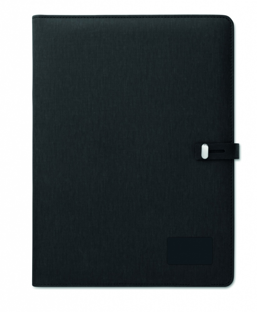 Logo trade promotional merchandise photo of: A4 folder w/wireless charger5W