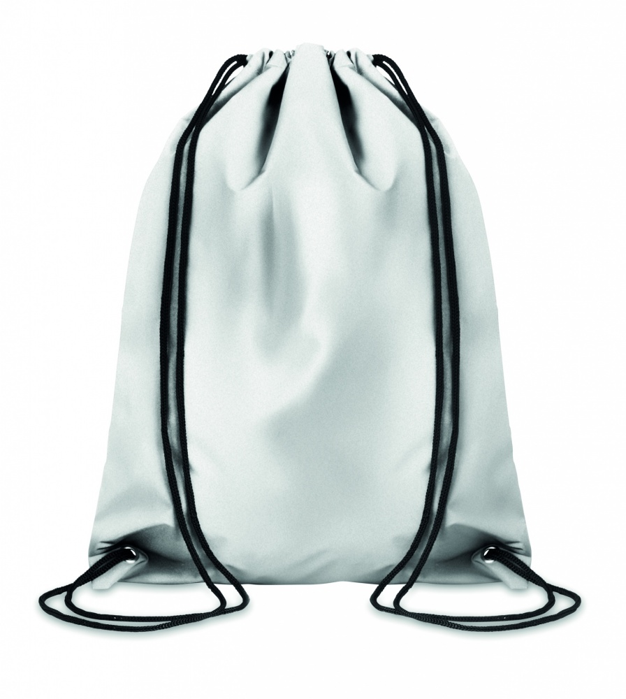 Logo trade promotional products image of: High reflective drawstring bag