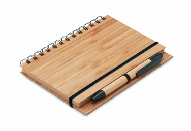 Logotrade promotional giveaways photo of: Bamboo notebook with pen lined BAMBLOC