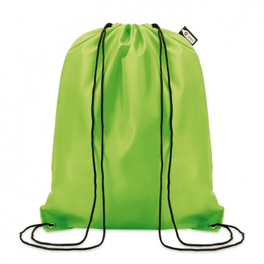 Logo trade corporate gifts image of: 190T RPET drawstring bag