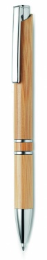 Logo trade business gifts image of: Bamboo automatic ball pen