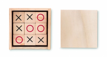 Logo trade business gift photo of: Wooden tic tac toe