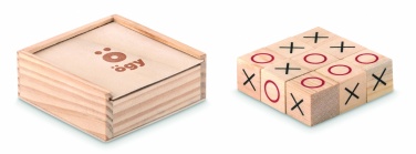 Logo trade promotional giveaway photo of: Wooden tic tac toe