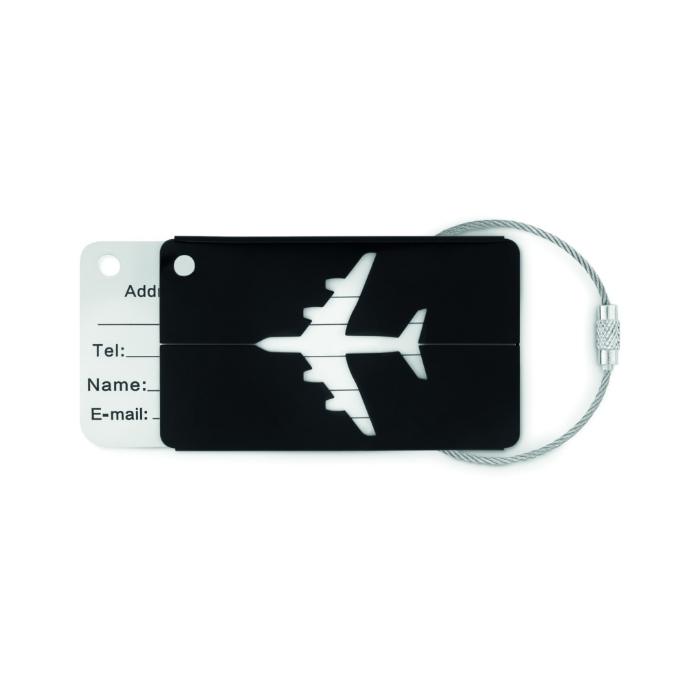 Logo trade promotional items picture of: Aluminium luggage tag