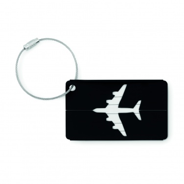 Logo trade business gifts image of: Aluminium luggage tag